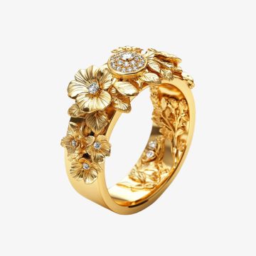 14k Gold Amour Ring