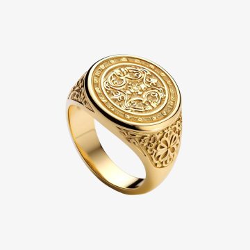 14k Gold Rose Ring